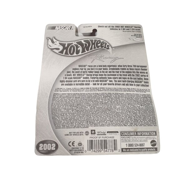 Hot Wheels Racing 5 Nascar 2002 Terry Labonte Mattel BOX WEAR Sticker Collect - Picture 4 of 4